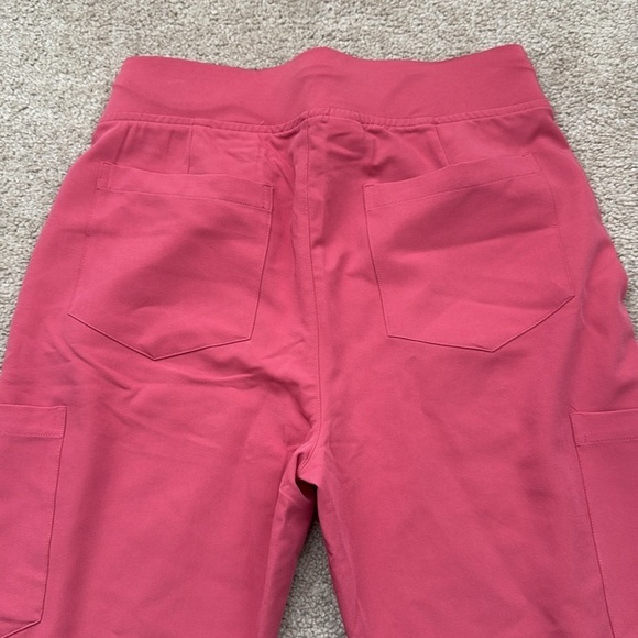 Mandala High Rise Valentine's Day Pink Drawstring Jogger Pants Size XS Tall - Picture 5 of 8
